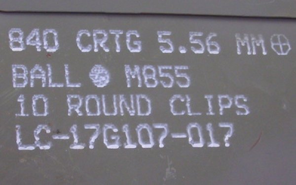 画像3: アーモボックス　M型　マーキング入り　5.56mm　白文字 (3)