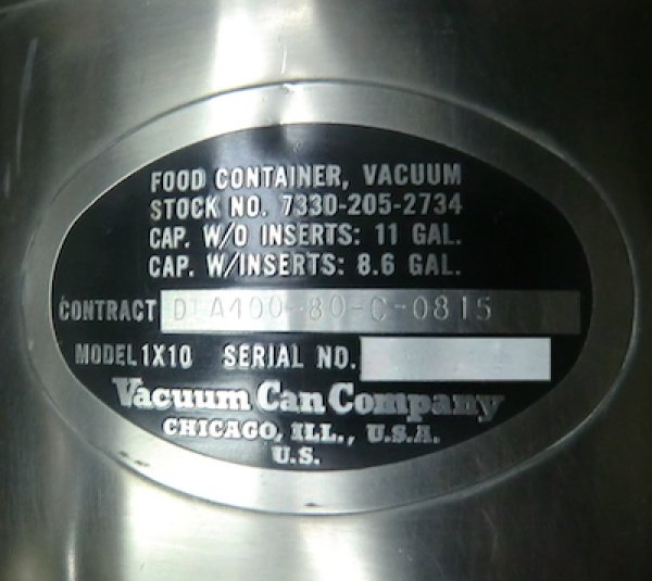 画像8: 円柱型フードコンテナ　80年代　ステンレス　4ポット付き　中古良品 (8)