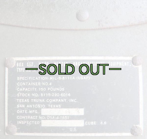 画像8: 軍用木箱　MEDICAL EQUIPMENT AF　中古並　60年代 (8)