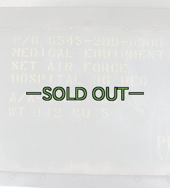 画像9: 軍用木箱　MEDICAL EQUIPMENT AF　中古並　60年代 (9)