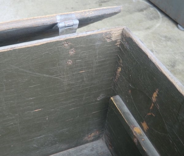 画像27: 軍用木箱　FOOT LOCKER　中古並　60年代 (27)