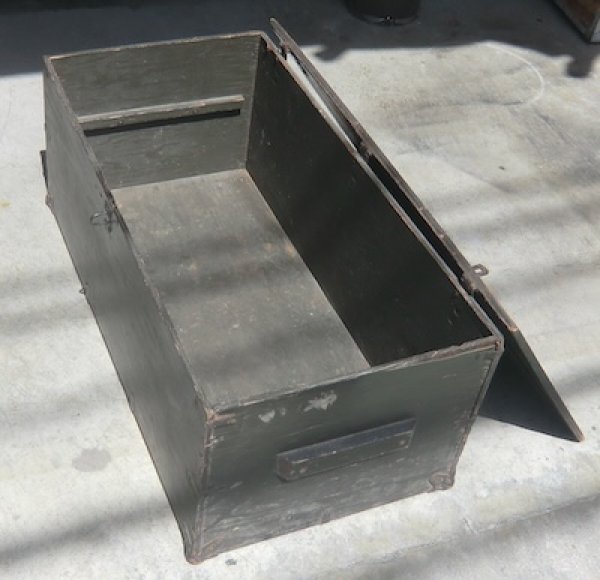 画像23: 軍用木箱　FOOT LOCKER　中古良品　60年代　NTA (23)