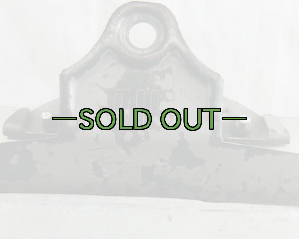 画像5: クリップボード　アルミ　WARNINGプレート　立ち入り禁止　中古良品 (5)