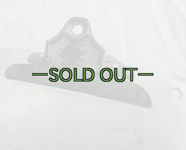 画像4: クリップボード　アルミ　WARNINGプレート　立ち入り禁止　中古良品 (4)