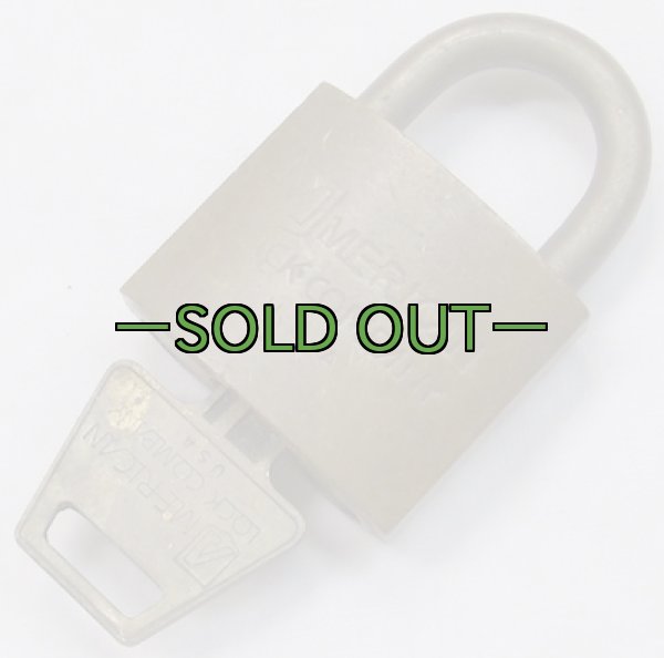 画像2: 軍用パドロック　US刻印　AMERICAN LOCK (2)