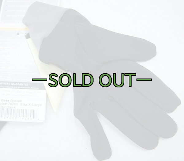 画像2: OR　PLベースグローブ　黒　インナー (2)