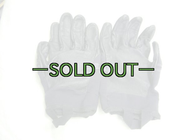 画像4: OR　レザー＆化繊グローブ　黒　ラベルなし (4)