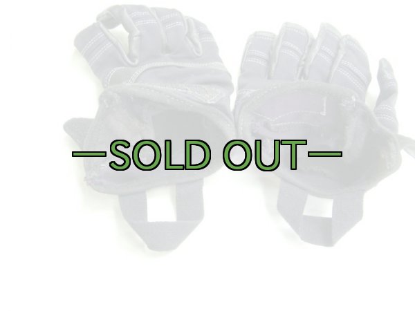 画像6: OR　レザー＆化繊グローブ　黒　ラベルなし (6)