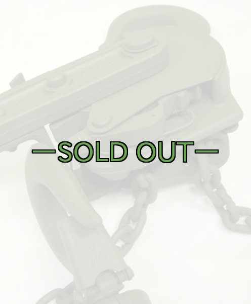 画像5: 米軍放出チェーンブロック　中古良品　OD (5)