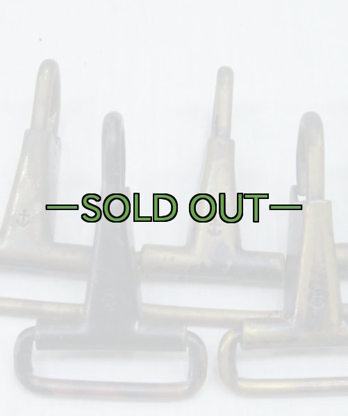 画像5: 軍用金具 フック　Hサス　ブラス01 (5)