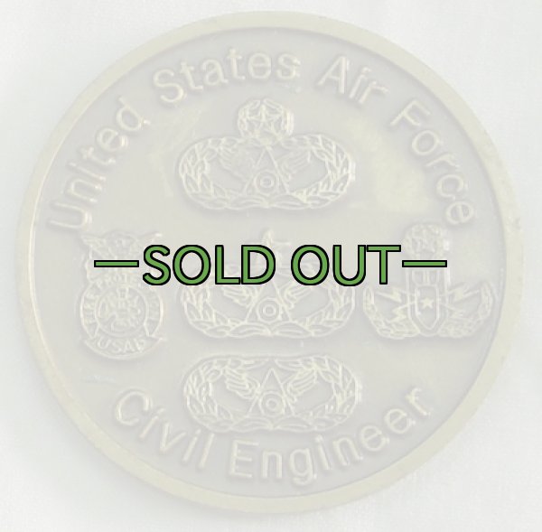 画像3: チャレンジコインUSAF 50th Anniversary Civil Engineer (3)