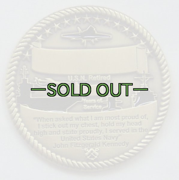 画像3: チャレンジコインUNITED STATES NAVY RETIRED (3)