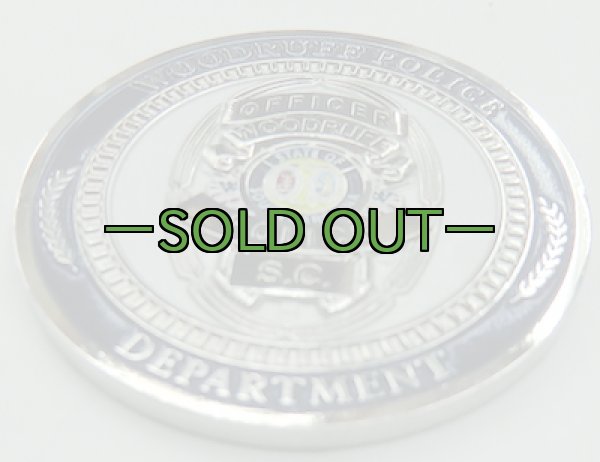 画像2: チャレンジコインWOODRUFF POLICE (2)