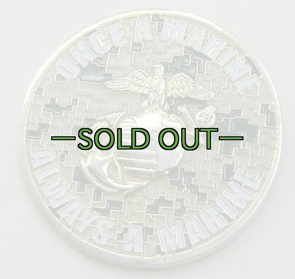 画像1: チャレンジコインONCE A MARINE (1)