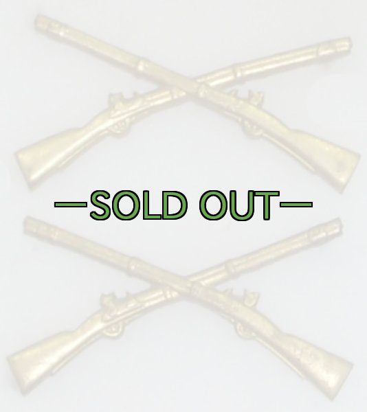 画像2: ARMY将校兵科章　歩兵科　左右セット　ピンズ (2)