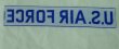 画像2: AIR FORCEテープ タブ パッチ ブルー 70〜80年代 つや無し (2)