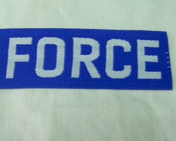 画像4: AIR FORCEテープ タブ パッチ ブルー 70〜80年代 つや無し (4)