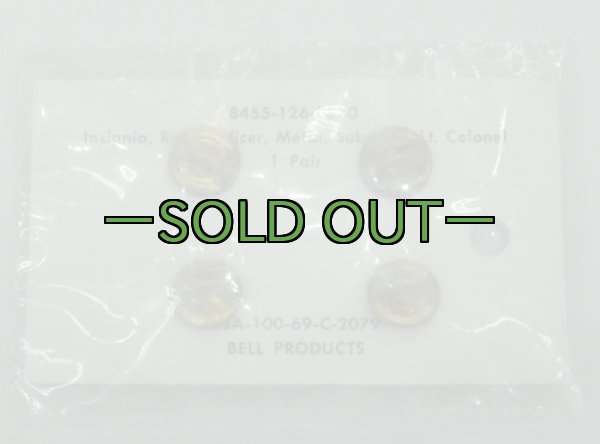 画像3: 階級章　中佐　左右セット　60年代　ピンズ (3)