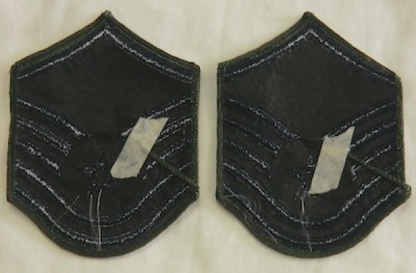 画像2: AF　曹長 　階級　左右セット　パッチ　ウッドランド (2)