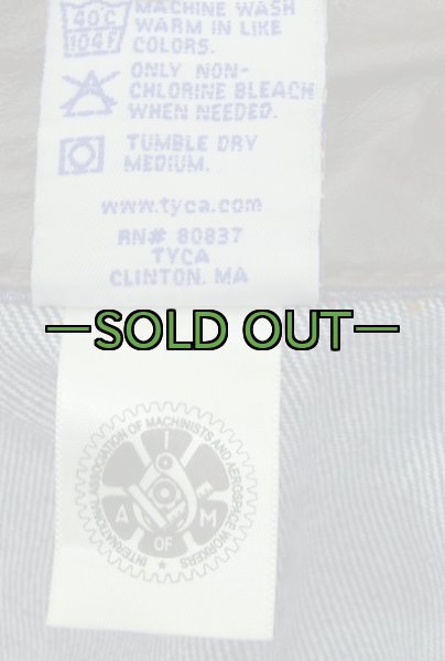 画像5: レザーデニムジャケット　Lサイズ　MCエンボス加工　中古上 (5)