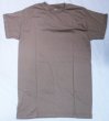 画像1: 軍用Tシャツ　ブラウン　未使用　ポリエステル　Moisture Wicking (1)