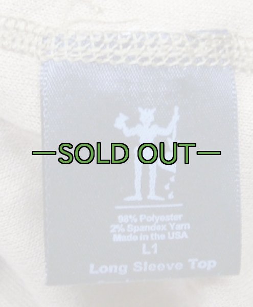 画像5: 軍用ロングスリーブシャツ　ハーフジップ　デビルマーク (5)