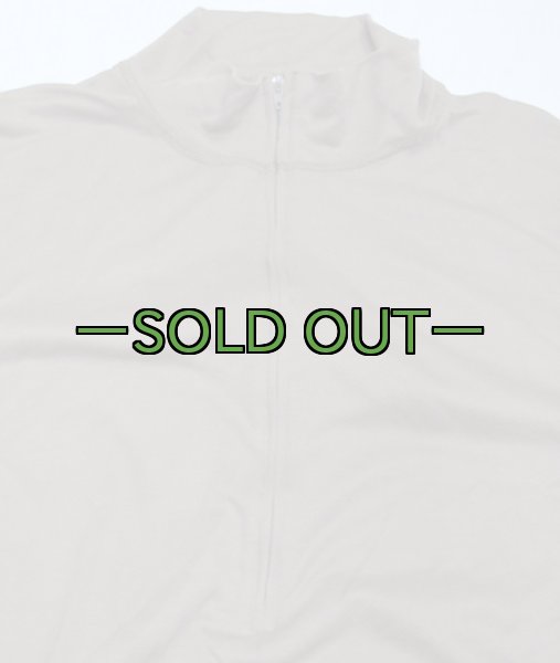 画像2: 軍用ロングスリーブシャツ　ハーフジップ　デビルマーク (2)