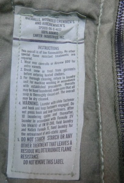 画像8: CVCオーバーオール　OD　タンカース (8)