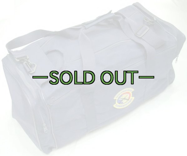 画像2: AF刺繍ボストンバッグ　紺色　パッチ付　中古良品 (2)