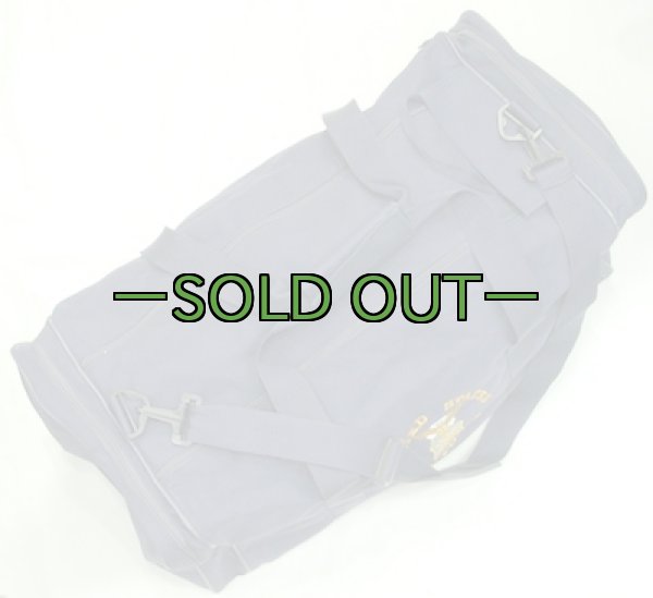 画像3: AF刺繍ボストンバッグ　紺色　パッチ付　中古良品 (3)