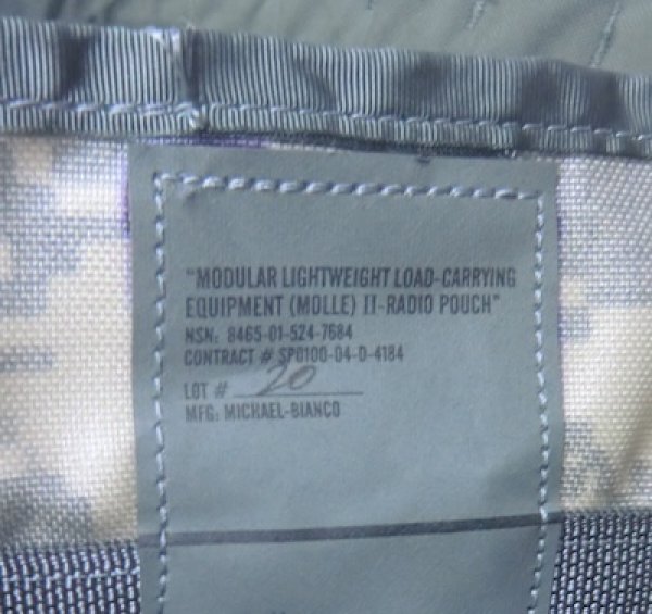 画像4: ACUラジオポーチ　メインパック用　MOLLEショルダーストラップ付き (4)