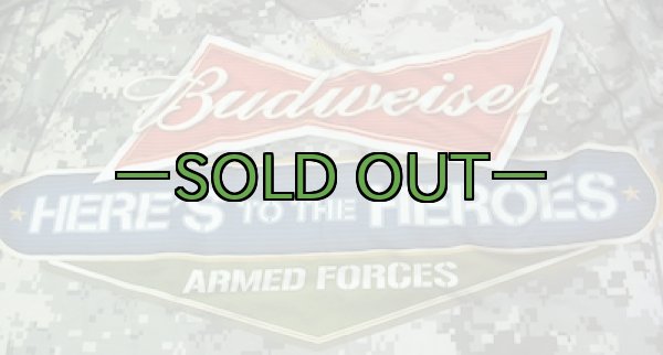 画像4: ACU バドワイザー Tシャツ旗 ディスプレー (4)