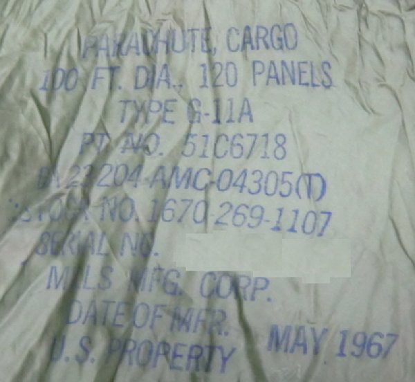 画像18: パラシュート生地　60年代　ノンリップ　中古良品　OD (18)