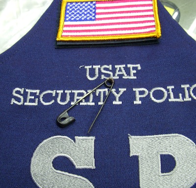 米軍放出品、ミリタリー、アメリカ空軍　セキュリティポリス腕章