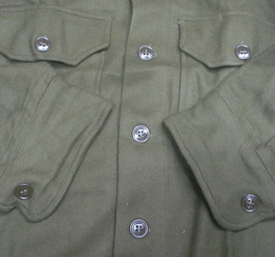 米軍 フィールドウールシャツ ミリタリー グリーン アーミーシャツ